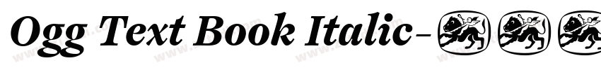 Ogg Text Book Italic字体转换 Ogg Text Book Italic字体转换